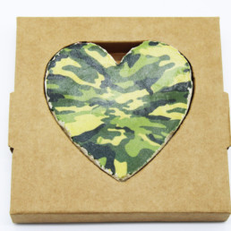 Cuore in pietra mimetico