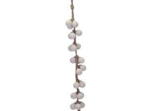 Decorazione pallina vetro bianco