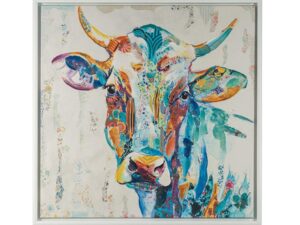Quadro toro colorato