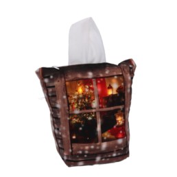 Fermaporta natalizio con led H 28