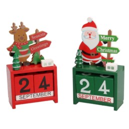 La Maison Store Calendario legno con dadi in 2 modelli