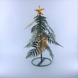 Albero in metallo verde Small