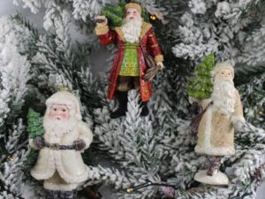 Babbo Natale da collezione Set 3 pezzi