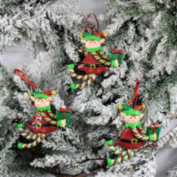 Decorazione da albero Elfi con regali