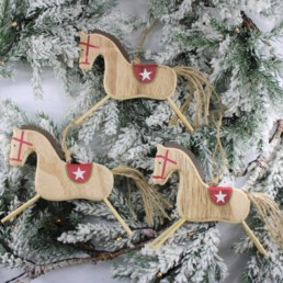 Decorazione albero Cavalli Set 3 pezzi
