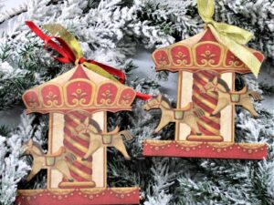 Decorazione albero - Carosello- confezione 2 pezzi