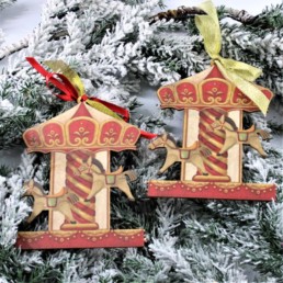 Decorazione albero - Carosello- confezione 2 pezzi