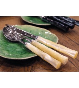 Rivadossi Sandro posate Bamboo Servizio 24 pezzi Avorio