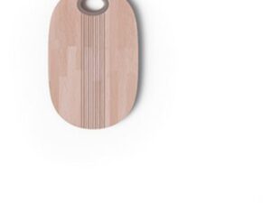 Pangea Tagliere in legno con pomello tortora