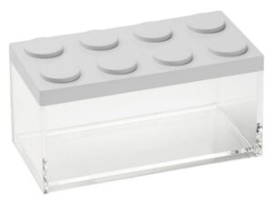 Brick Store contenitore in stile lego 10x20x10 bianco