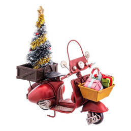 La Maison Store Motocicletta natalizia in metallo H12