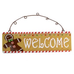 La Maison Store Targhetta gingerbread welcome L46