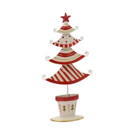 La Maison Store Albero metallo rosso/bianco H40
