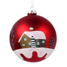 La Maison Store Sfera Vetro rossa D10