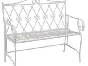 La Maison Store Panchina metallo avorio Ragusa cm124