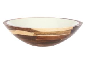 La Porcellana Bianca Libeccio ciotola in legno smaltato cm26