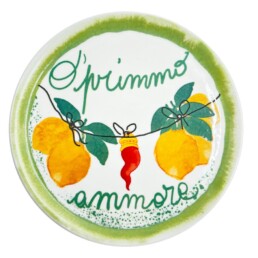 Rose & Tulipani Aumm Piatto Pizza O Primmo Ammore cm 31