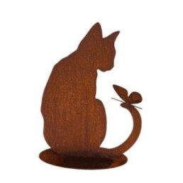 La Maison Store Gatto con farfalla su coda H43