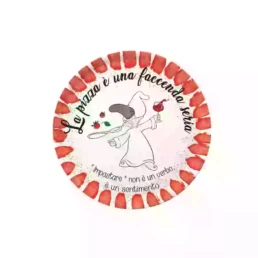 Rose & Tulipani Chepizza piatto pizza rosso cm 31