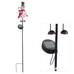 La Maison Store Lampada Solare Pupazzo di Neve H74