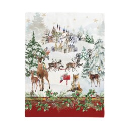 Casa Anversa Canovaccio Natalizio Christmas Rosso 50×70