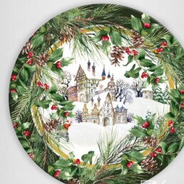 Casa Anversa Set 2 pezzi sottopiatti natalizi Christmas Verde