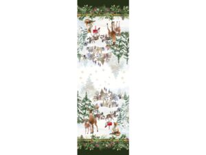 Casa Anversa Runner Natalizio Christmas Village Verde 50x150