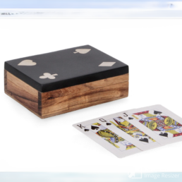 La Maison Store Carte da gioco in scatola nera 12x9