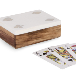 La Maison Store Carte da gioco in scatola bianca 12×9