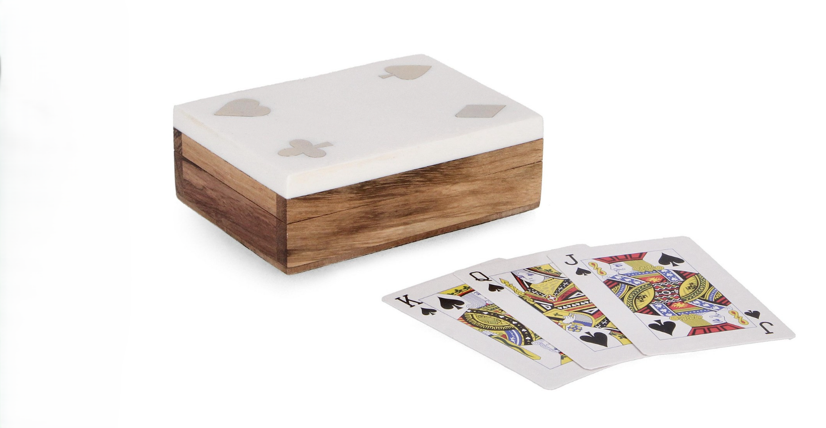 La Maison Store Carte da gioco in scatola bianca 12×9