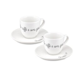La Porcellana Bianca Gli Onesti Set 2 Tazzine Caffè