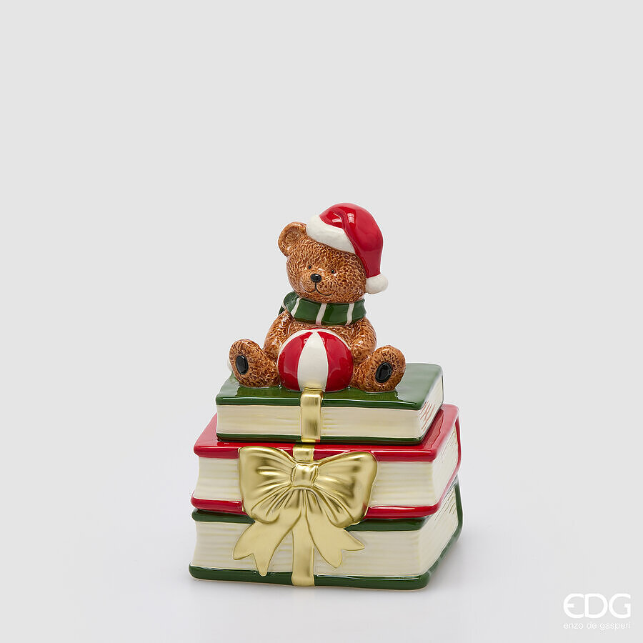 EDG Enzo De Gasperi contenitore orso con libri H23