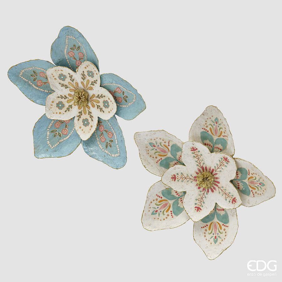 EDG Enzo De Gasperi Decoro Fiore da appendere disponibile in 2 colori