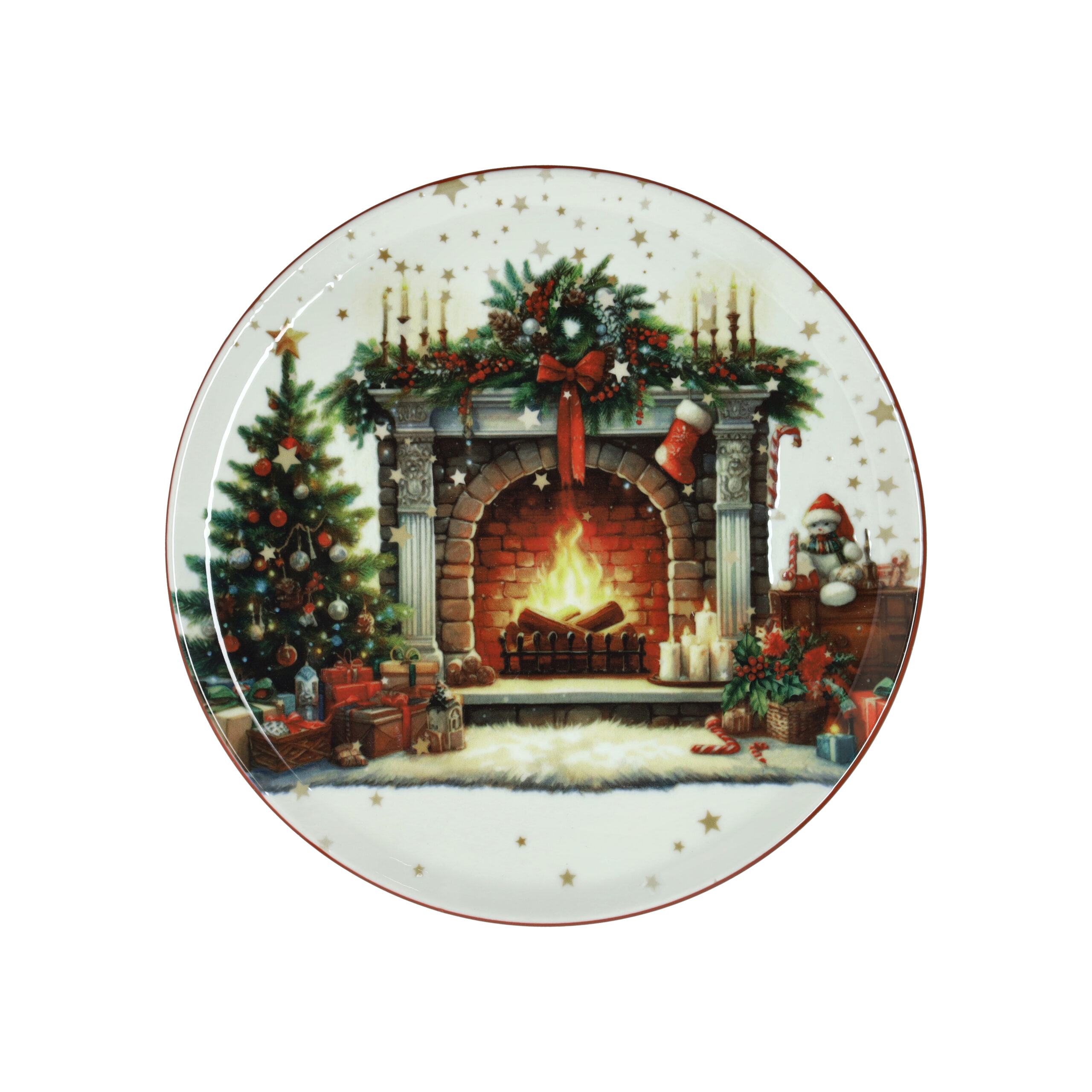 Andrea Fontebasso Piatto Panettone Caminetto cm31