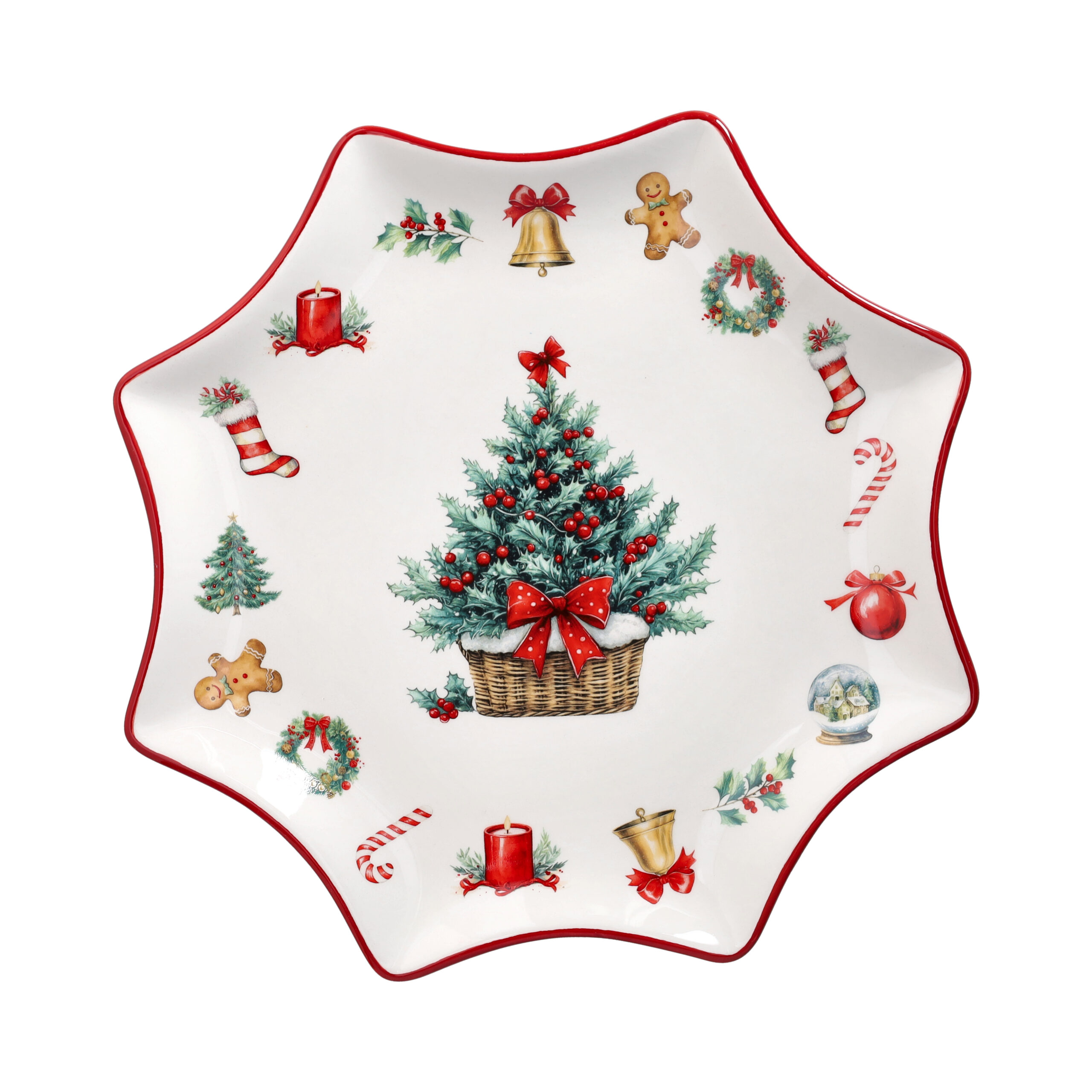 Andrea Fontebasso Piatto Panettone Albero cm 31