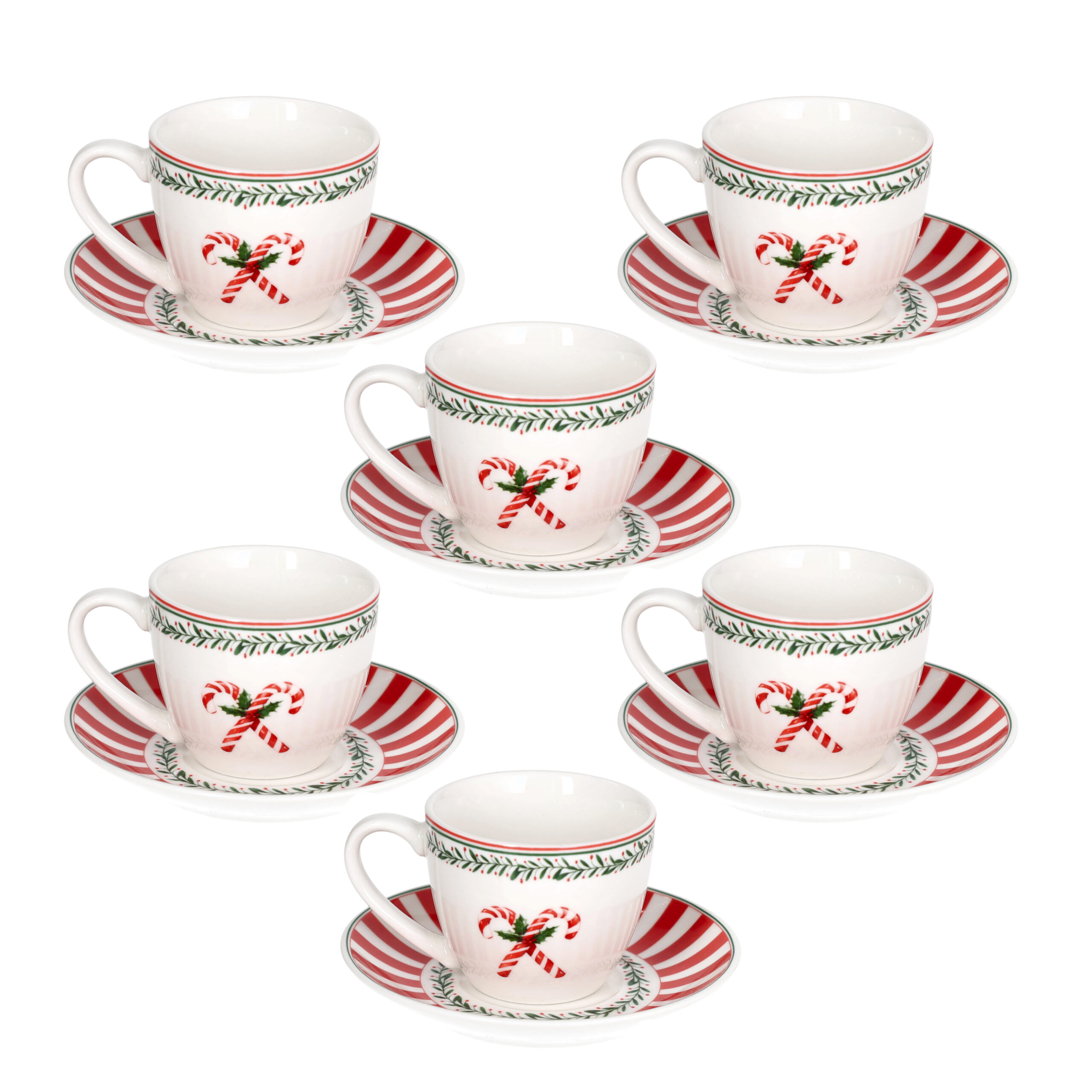 Andrea Fontebasso Set 6 tazze caffè natalizie